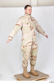 Photos Army Man in Camouflage uniform 12 21th century Army a poses desert uniform whole body 0005.jpg
